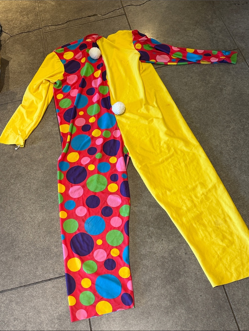 Vintage Adult Clown Costume